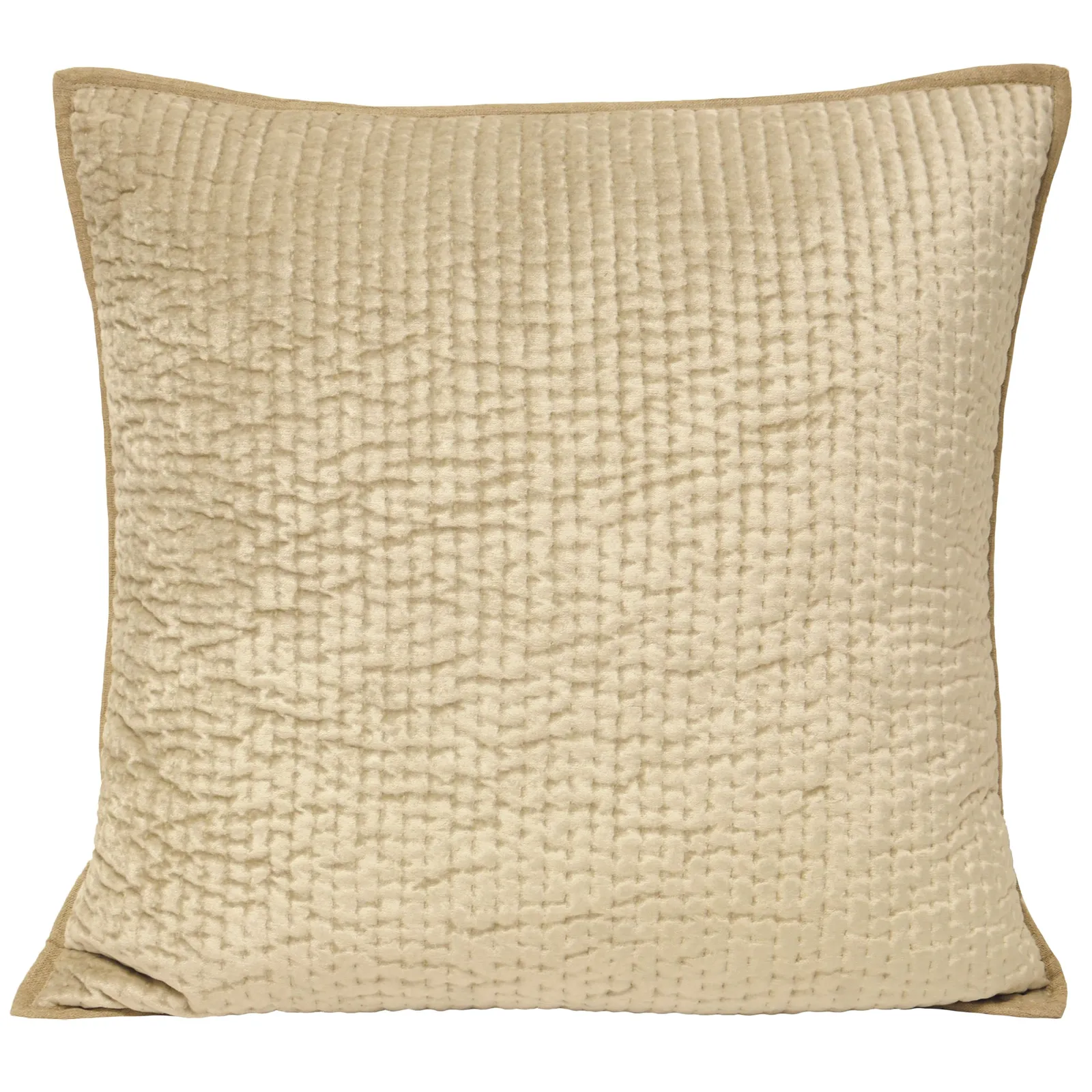 Paoletti Brooklands Polyester Filled Cushion Viscose Cotton Champagne, Gold