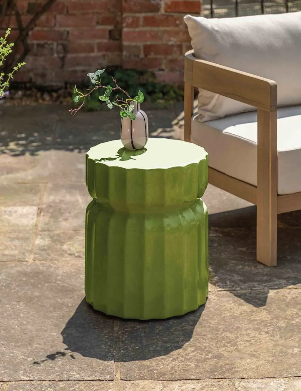 Gallery Direct Cirella Outdoor Side Table Green