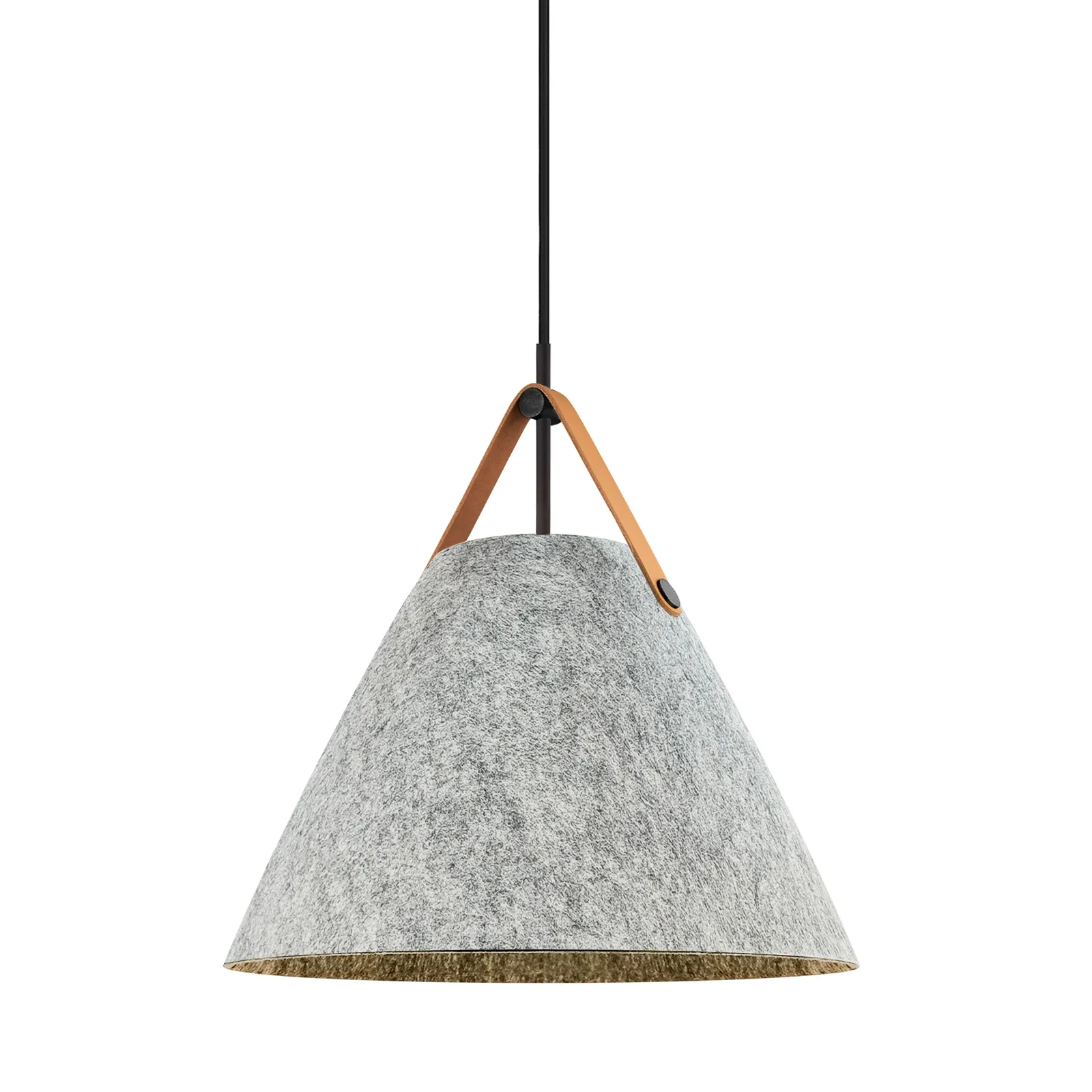 Nordlux Strap Pendant Light Grey Felt Dining Room E27 Mains 36cm 4