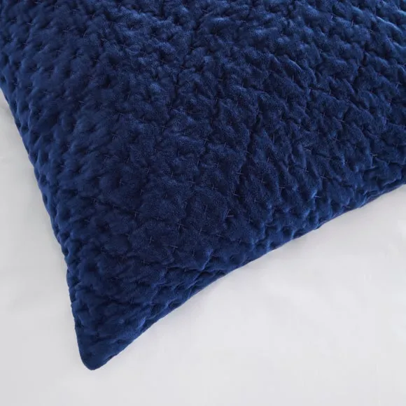 Dorma Genevieve Navy Continental Square Pillowcase 2