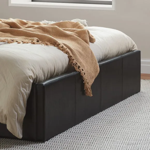 Berlin Ottoman Bed Frame, Faux Leather 5