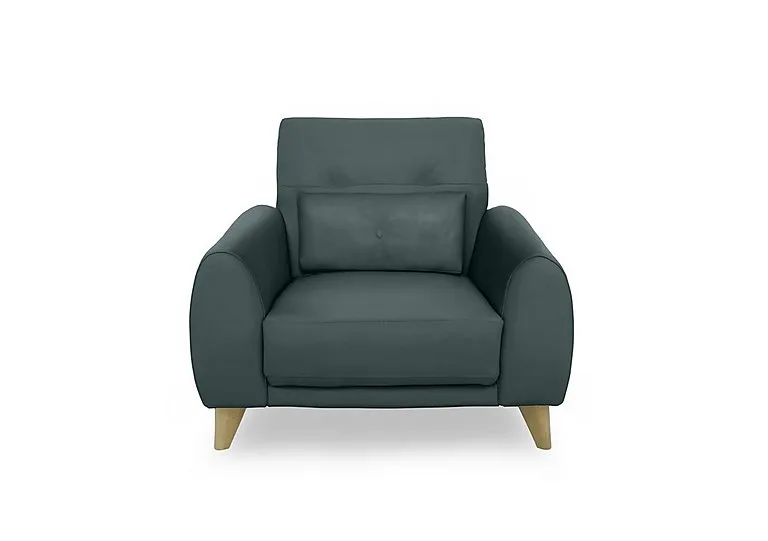 Malmo Leather Chair - BV Lake Green