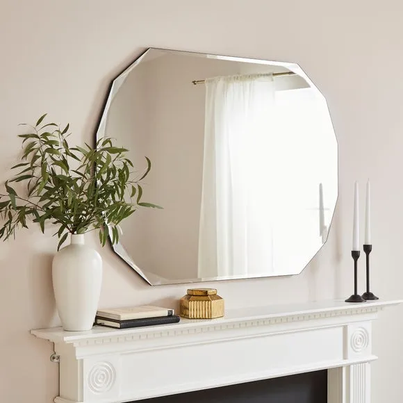 Livia Luxe Bevelled Edge Oval Wall Mirror