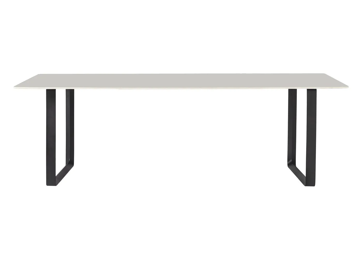 Muuto 70/70 Table 225 x 90cm in Grey with Black Legs 1