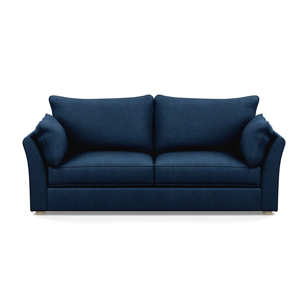 Heal's Tailor 4 Seater Sofa Capelo Linen-Cotton Ink Spot Natural Beech Feet 1