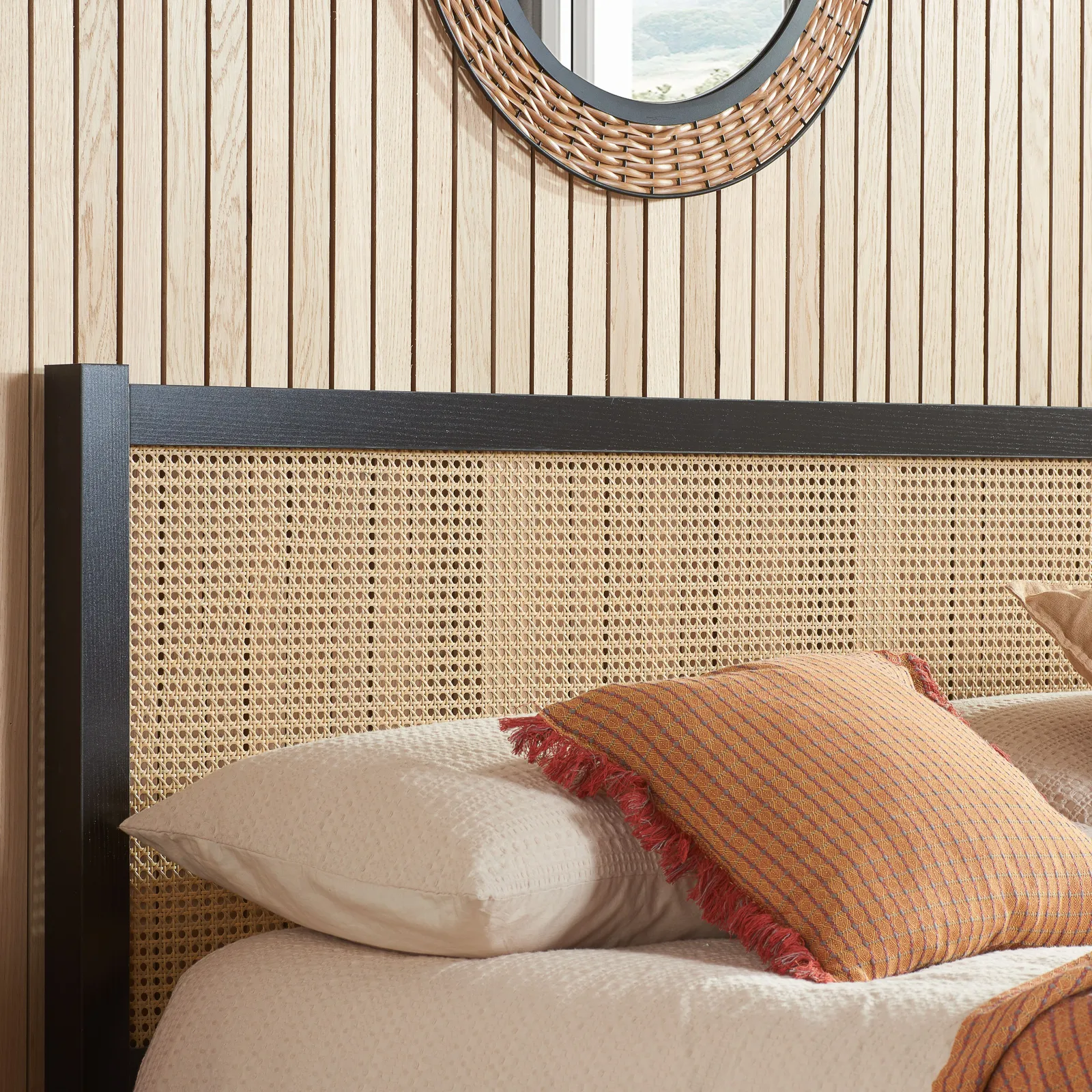 Birlea Rattan Bed Frame Croxley in Black 2