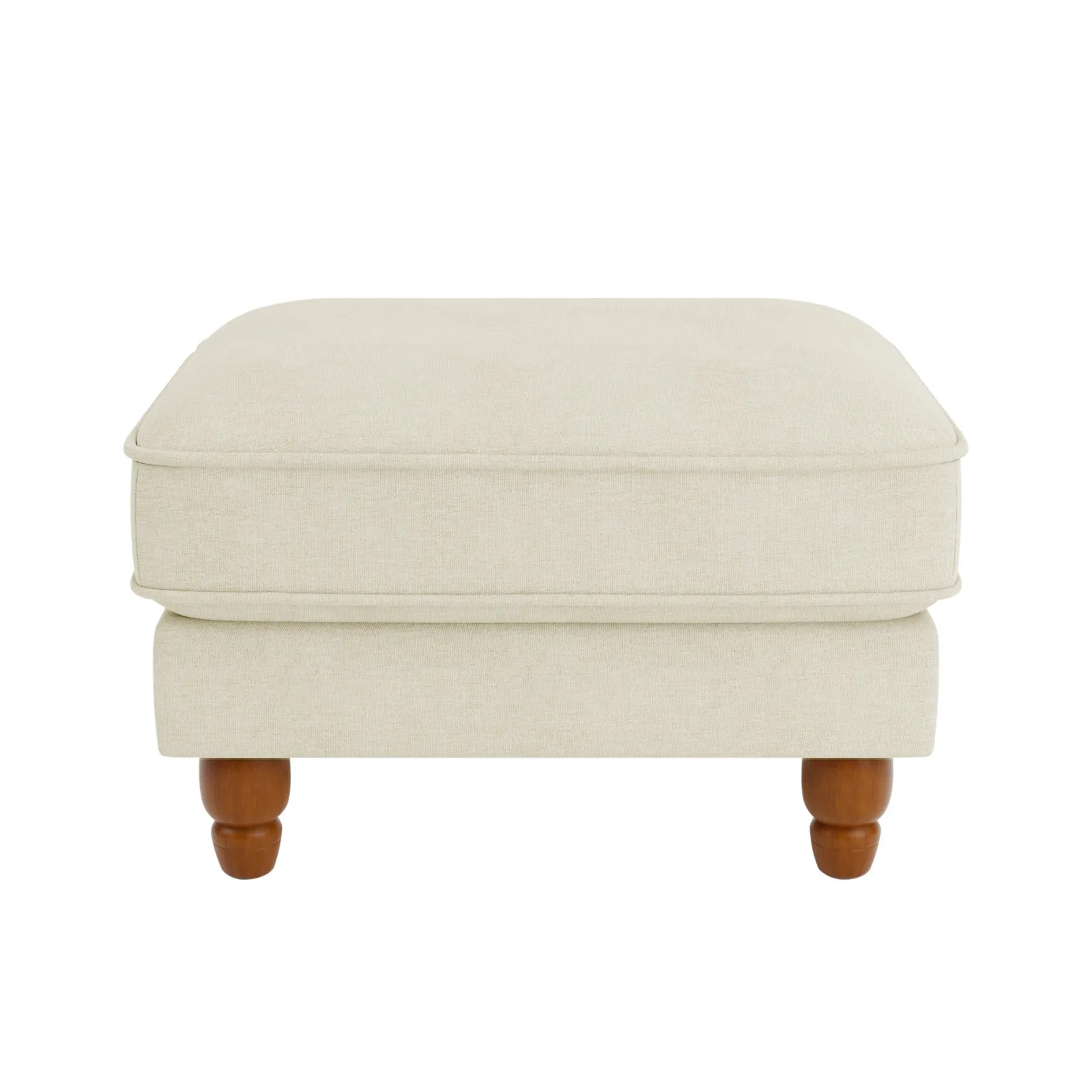 Beatrice Fabric Footstool Brown