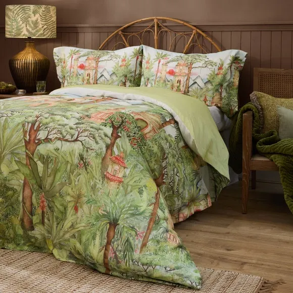 Eden Ruins 100% Cotton Duvet Cover and Pillowcase Set 1