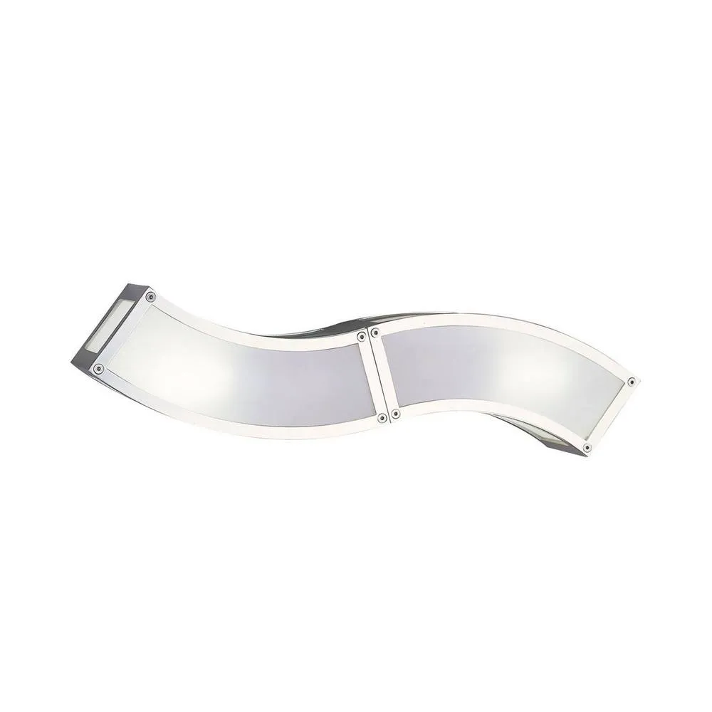 Netlighting Duna GU10 Wall Lamp 2 Light L1SGU10 Polished Chrome in Grey