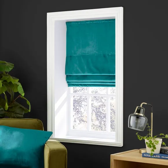 Recycled Velour Roman Blind 1
