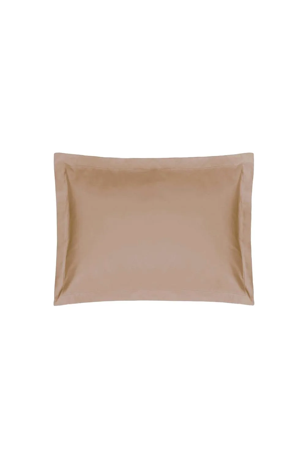 Belledorm Easy Care 200 Thread Count Cotton Polyester Percale Oxford Pillowcase in Light Brown 1