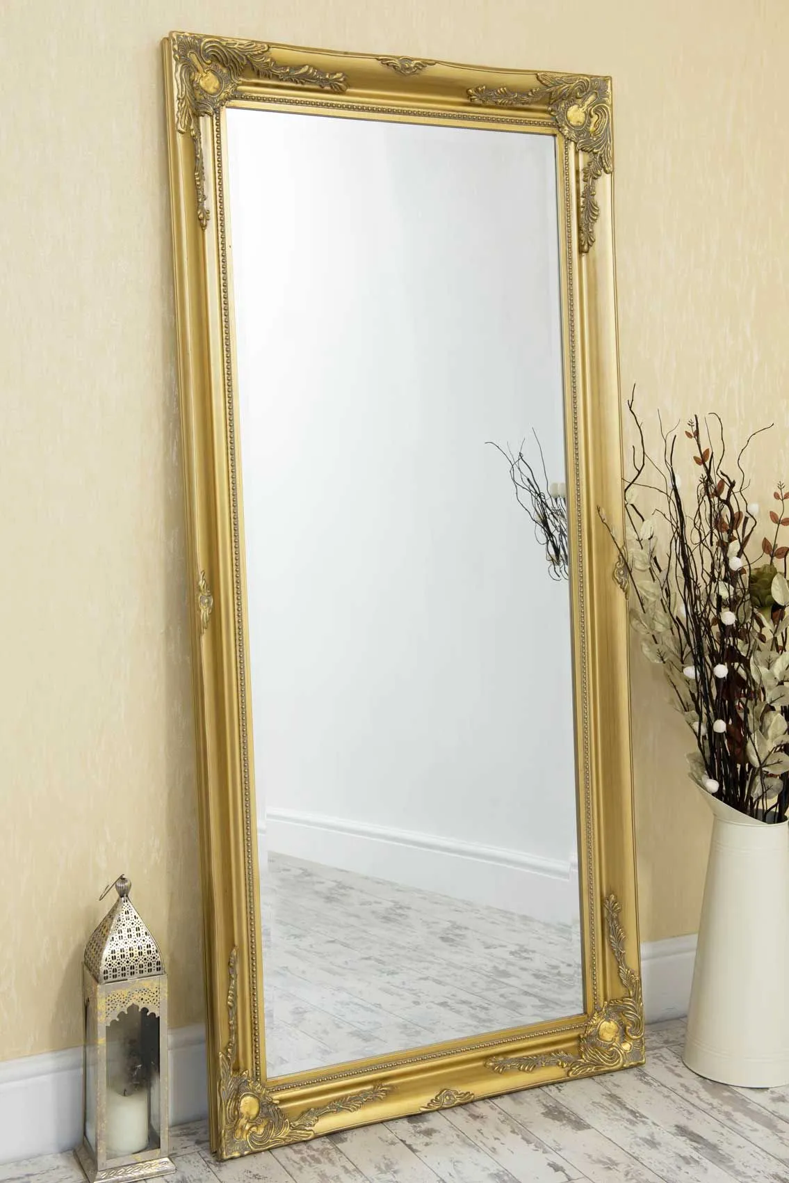 MirrorOutlet Buxton Gold Full Length Mirror 170 x 79 CM