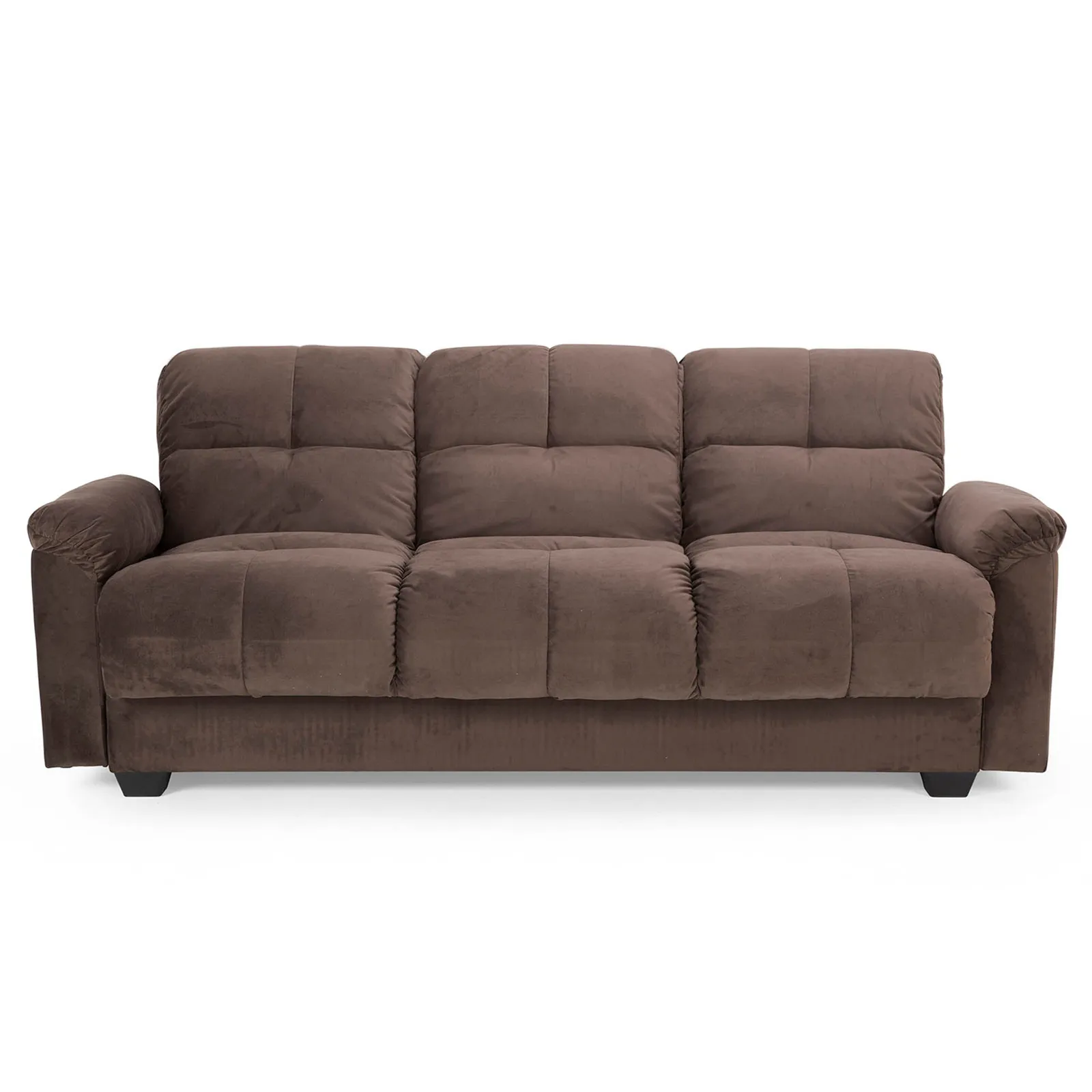 Cate Fabric Sofa Bed with Ottoman Grey