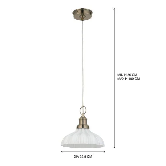 Ashwell Traditional Bathroom Pendant Light 5