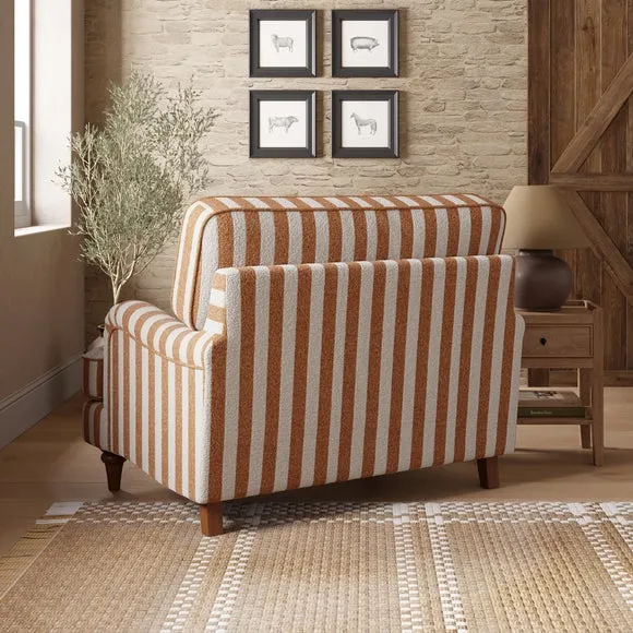 Beatrice II Striped Boucle Snuggle Chair 2