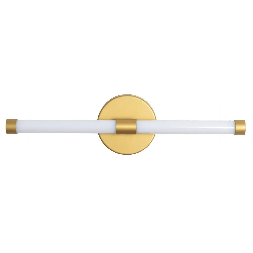Heal's Tubular LED Bathroom Wall Light Gold 2