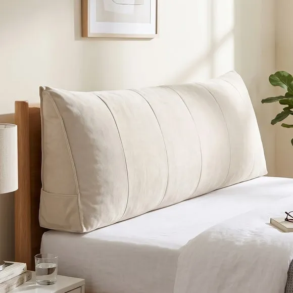 Velvet Headboard Bolster Cushion 3