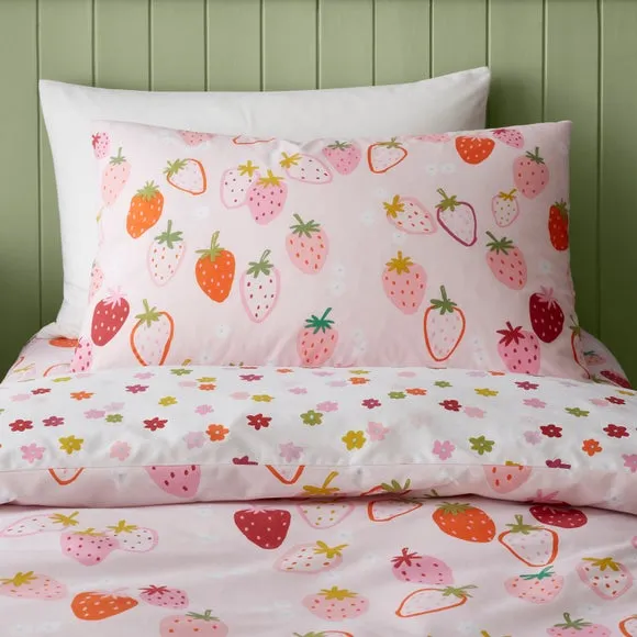 Strawberries Duvet Cover & Pillowcase Set 4