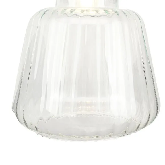 Pacific Porto Clear Optic Glass Tapered Pendant, Clear 4