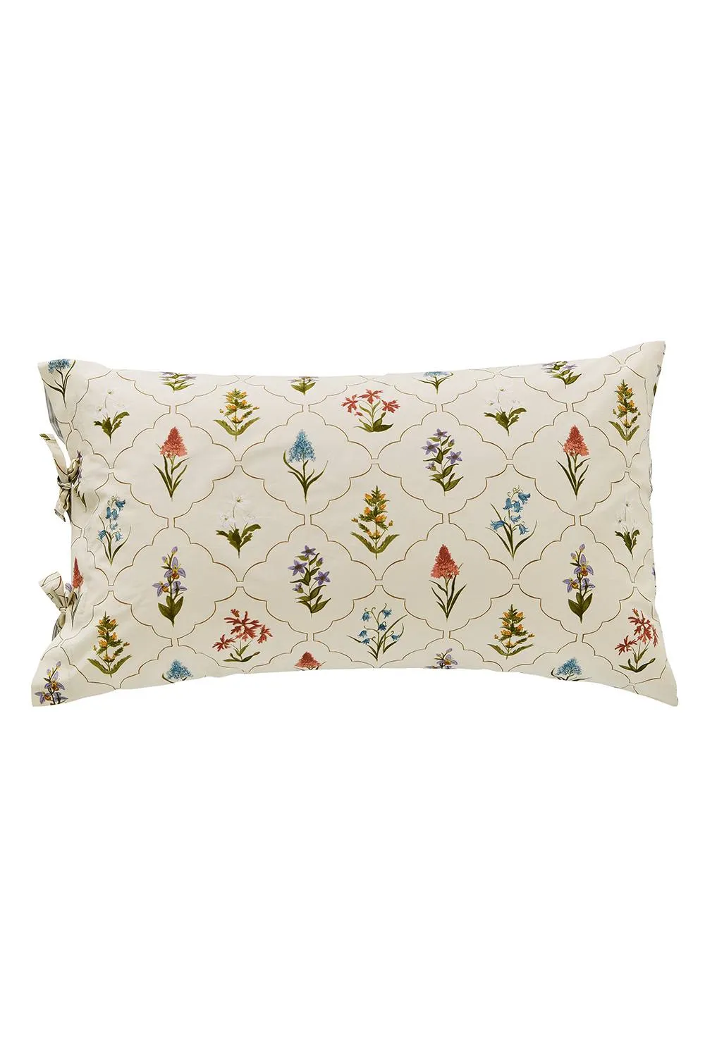 Sanderson 'Spring Meadow' Cotton Duvet Cover Set in Cream 3
