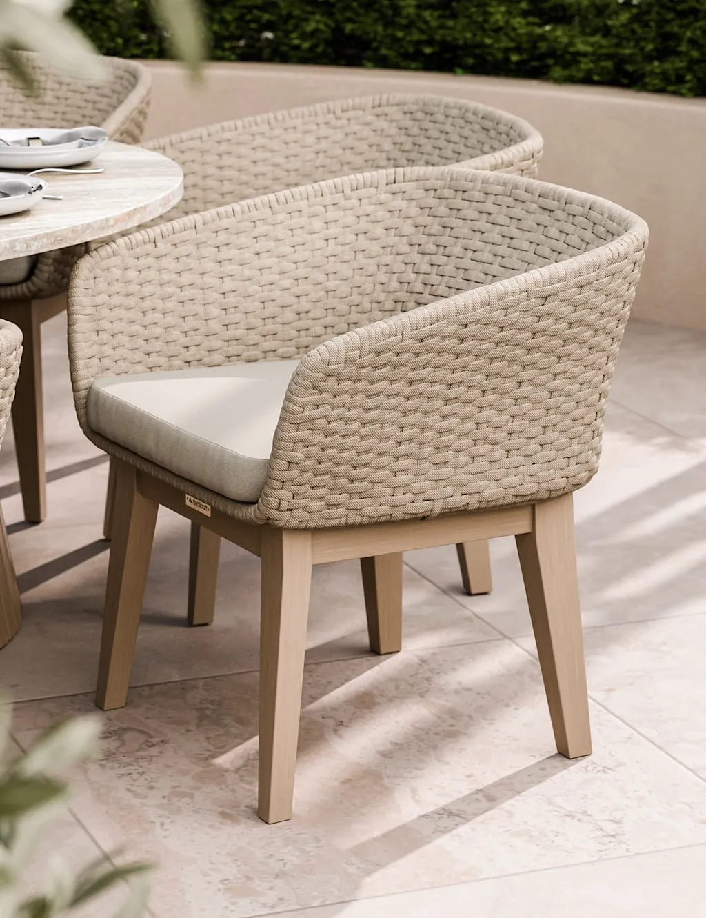 Royalcraft Set of 2 Eden Dusk Dining Chairs Natural