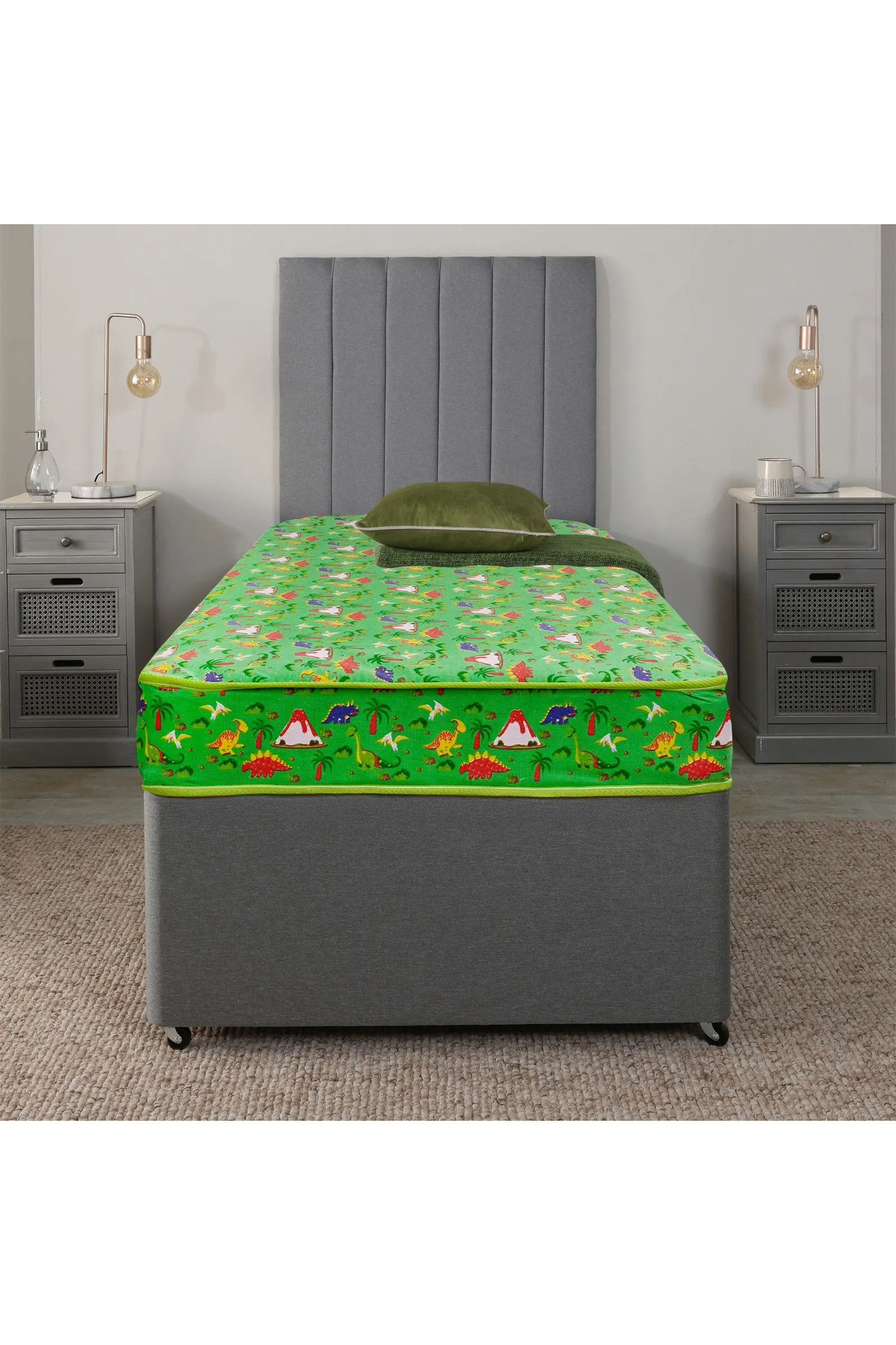 eXtreme Comfort Ltd Extreme Comfort Dreamy Dinosaur Spring Value Mattress in Green 2