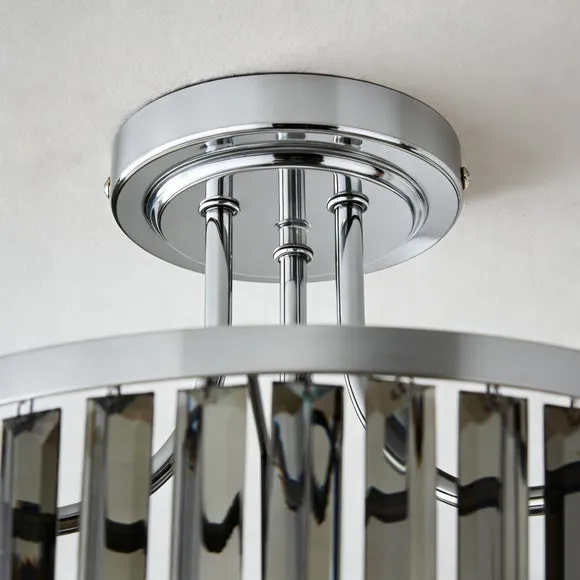 Audra 3 Light Semi Flush Ceiling Light 3