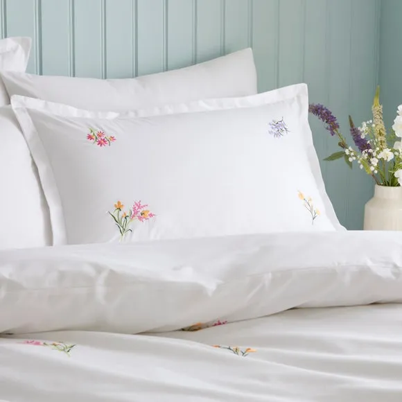 Foxley Embroidery 100% Cotton Oxford Pillowcase