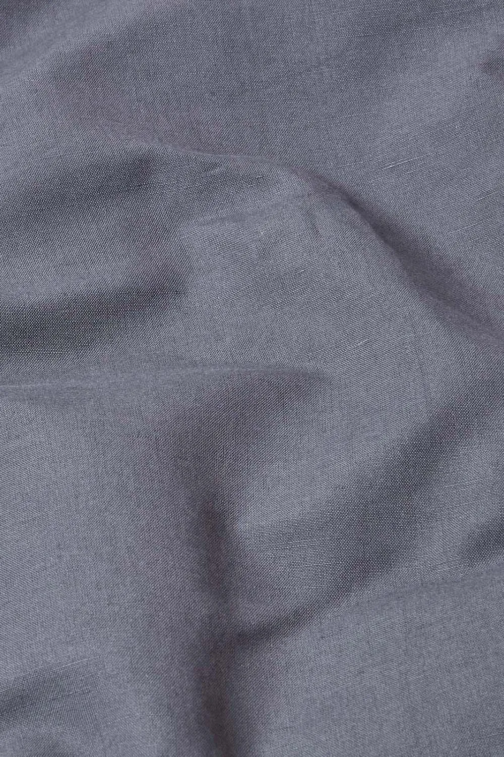 Homescapes Luxury Soft Plain Linen Duvet Cover Set in Dark Grey 2