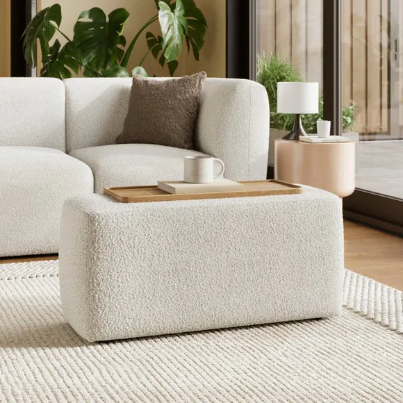 Romy Chunky Tonal Boucle Modular Table Section 2