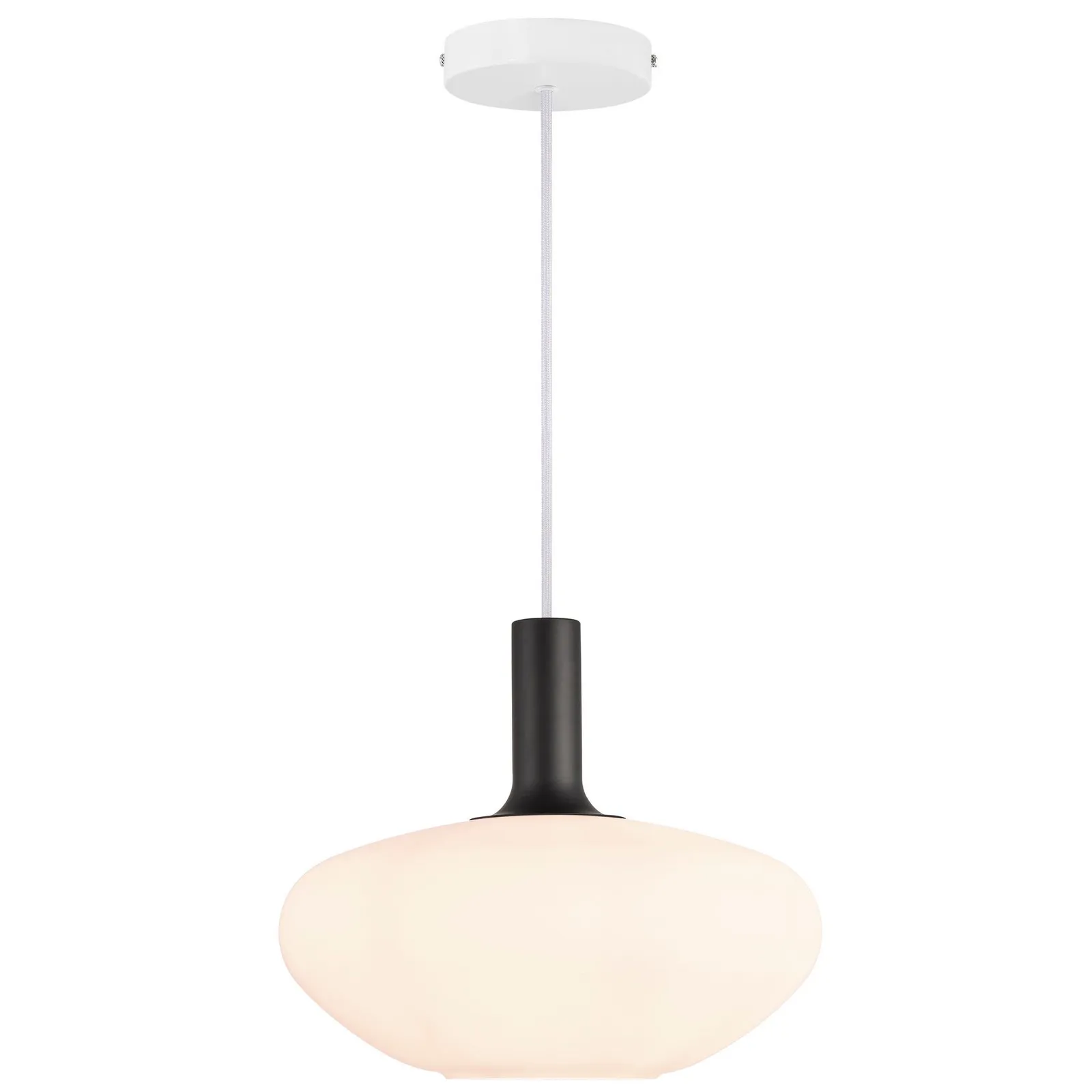 Nordlux Alton Pendant Light White Glass Dining Room E27 Mains 35cm 3
