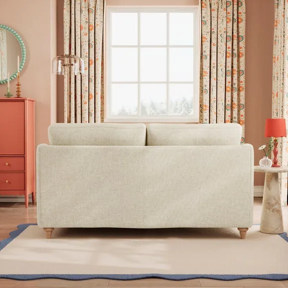 Hattie Slub Faux Linen 2 Seater Sofa 4
