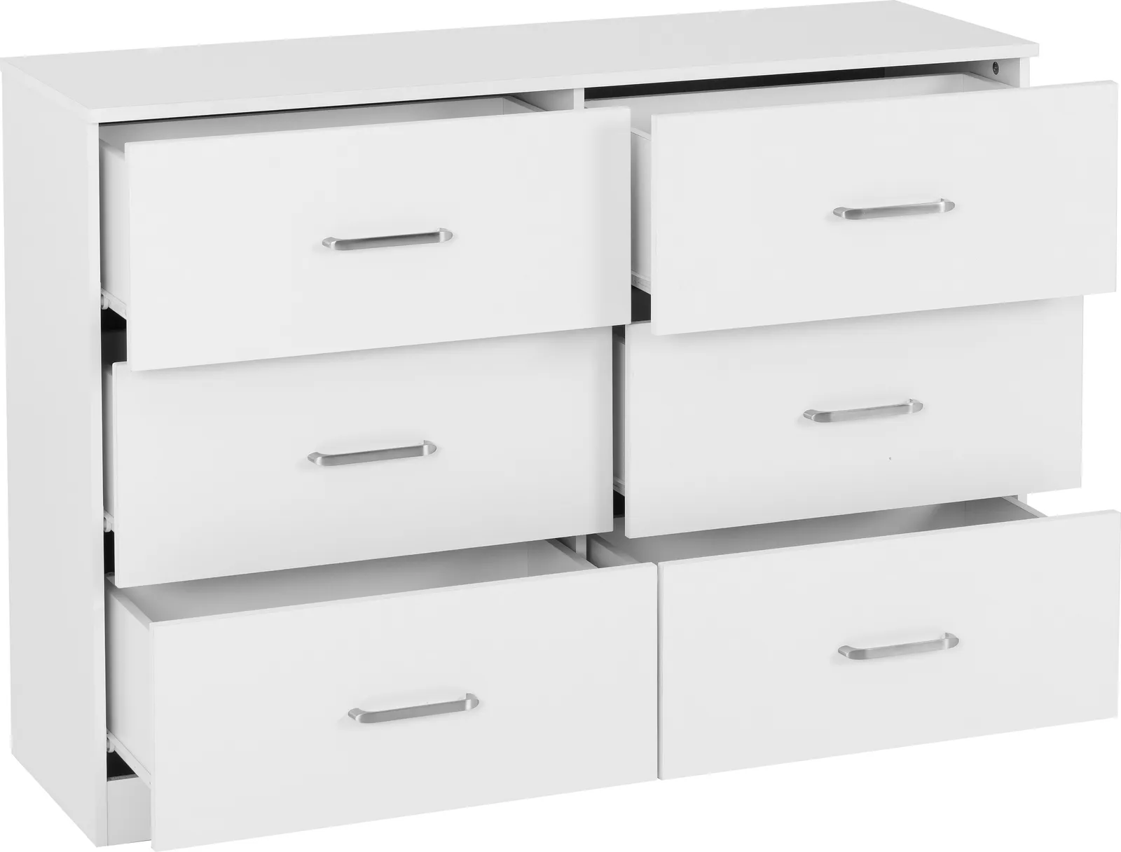 Seconique Dakotia 6 Drawer Chest in White 4