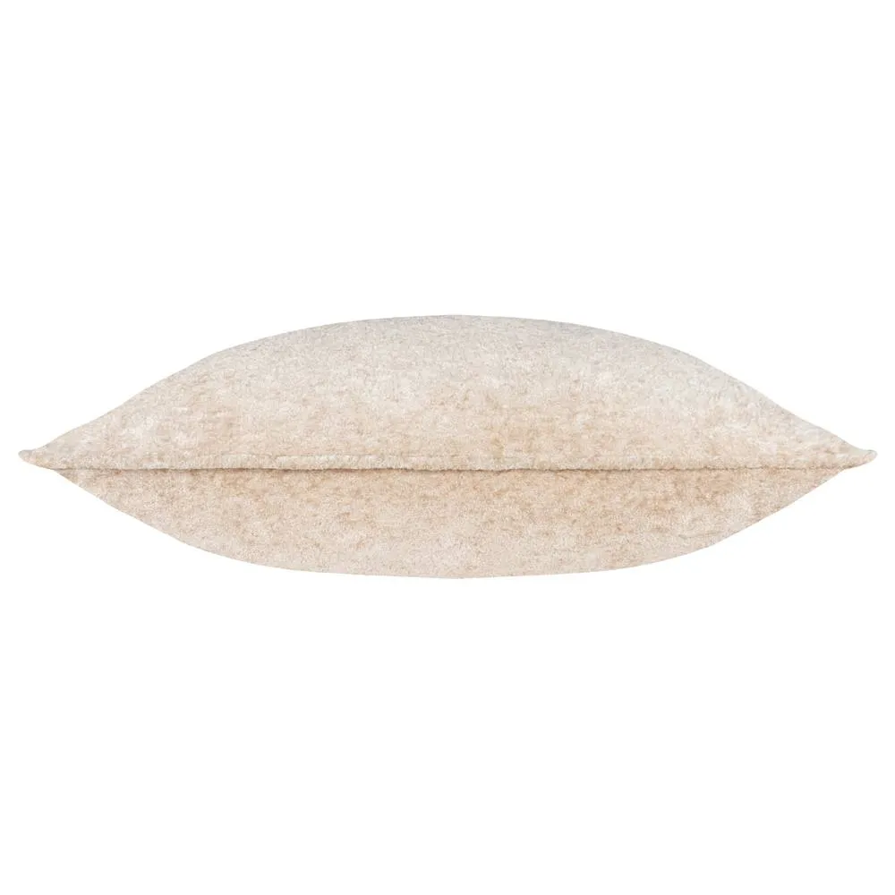 Paoletti Lustre Crushed Velvet Cushion in Nude 3