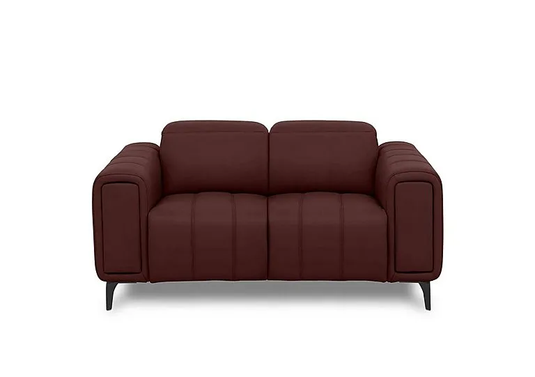 Elphaba Leather 2 Seater Sofa with Storage Arms