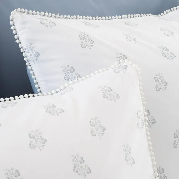 Bianca Esme Floral 200 Thread Count 100% Cotton Duvet Cover & Pillowcase Set 4