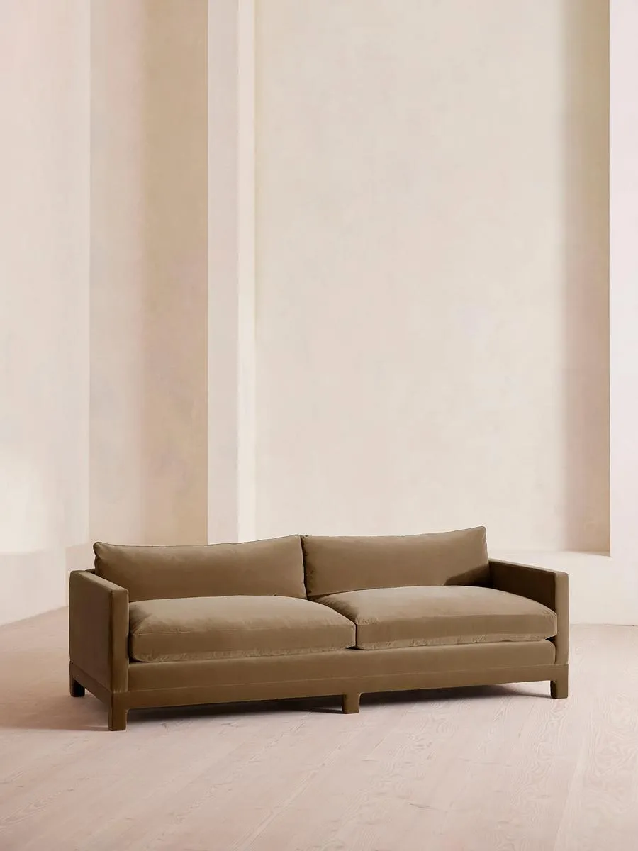 Ashford Four Seater, Sofa, Velvet, Truffle