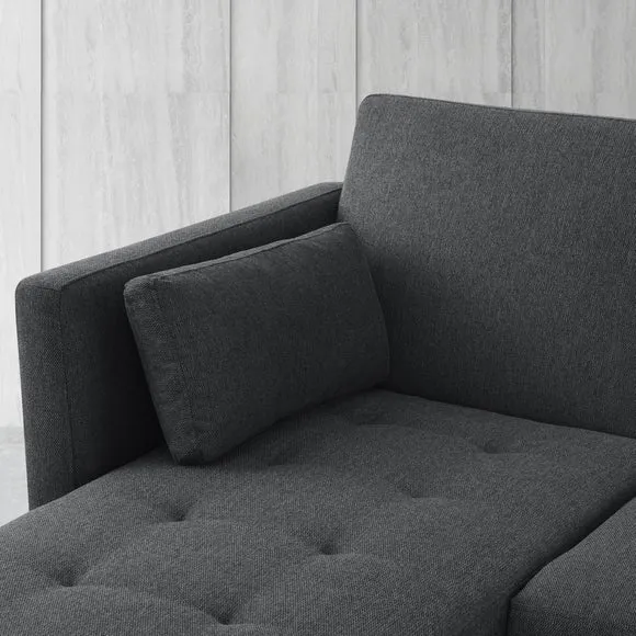 Selma Fabric 3 Seater Corner Double Sofa Bed 5