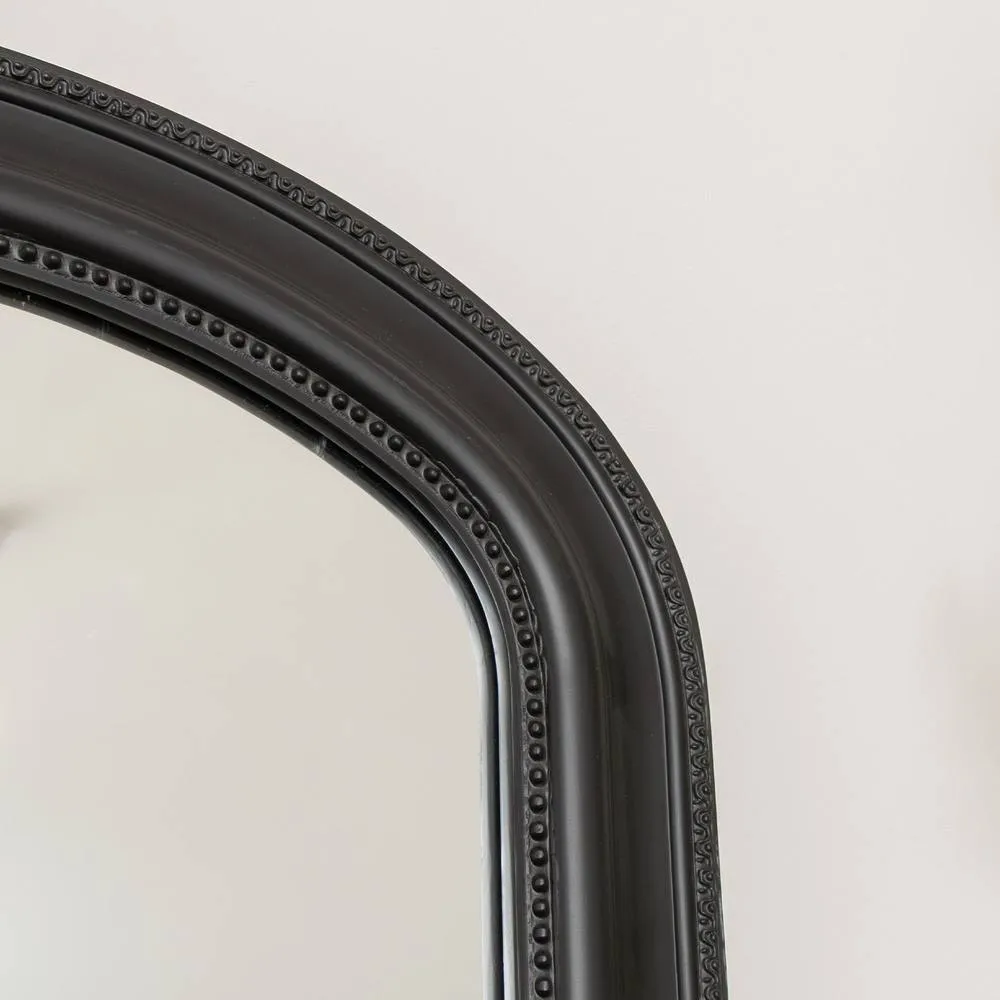 Melody Maison Full Length Black Leaner & Wall Mirror - 47cm X 142cm 5