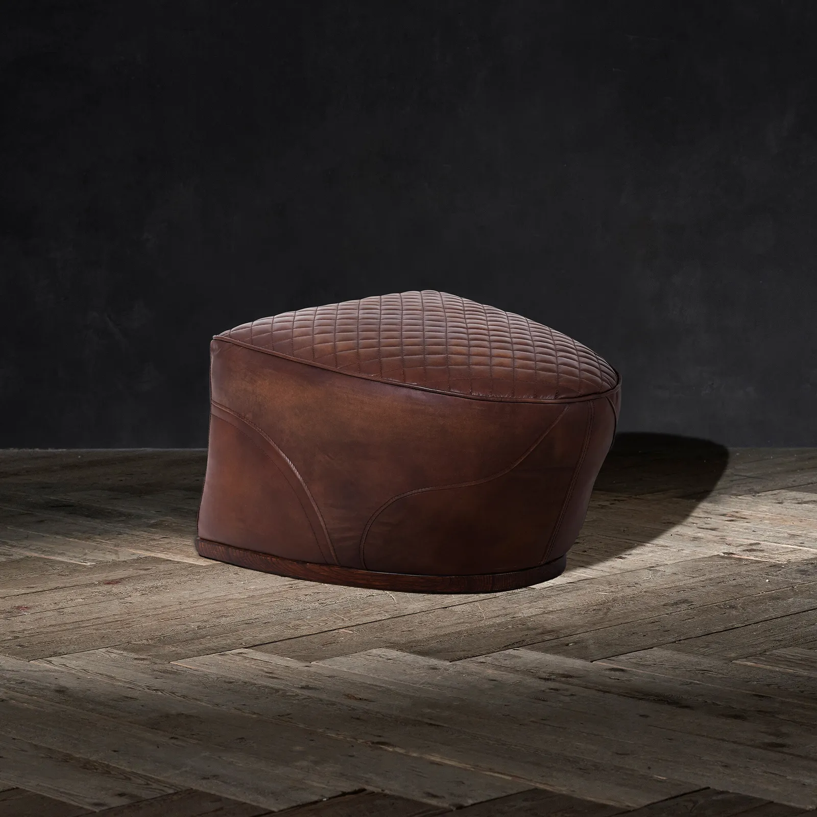 Timothy Oulton Saddle Footstool Leather | Barker & Stonehouse 2