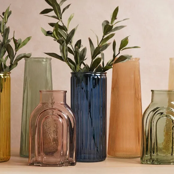 Hestia Tall Ribbed Glass Vase 6