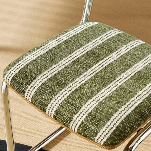Draper Cantilever Dining Chair, Textured Weave 4