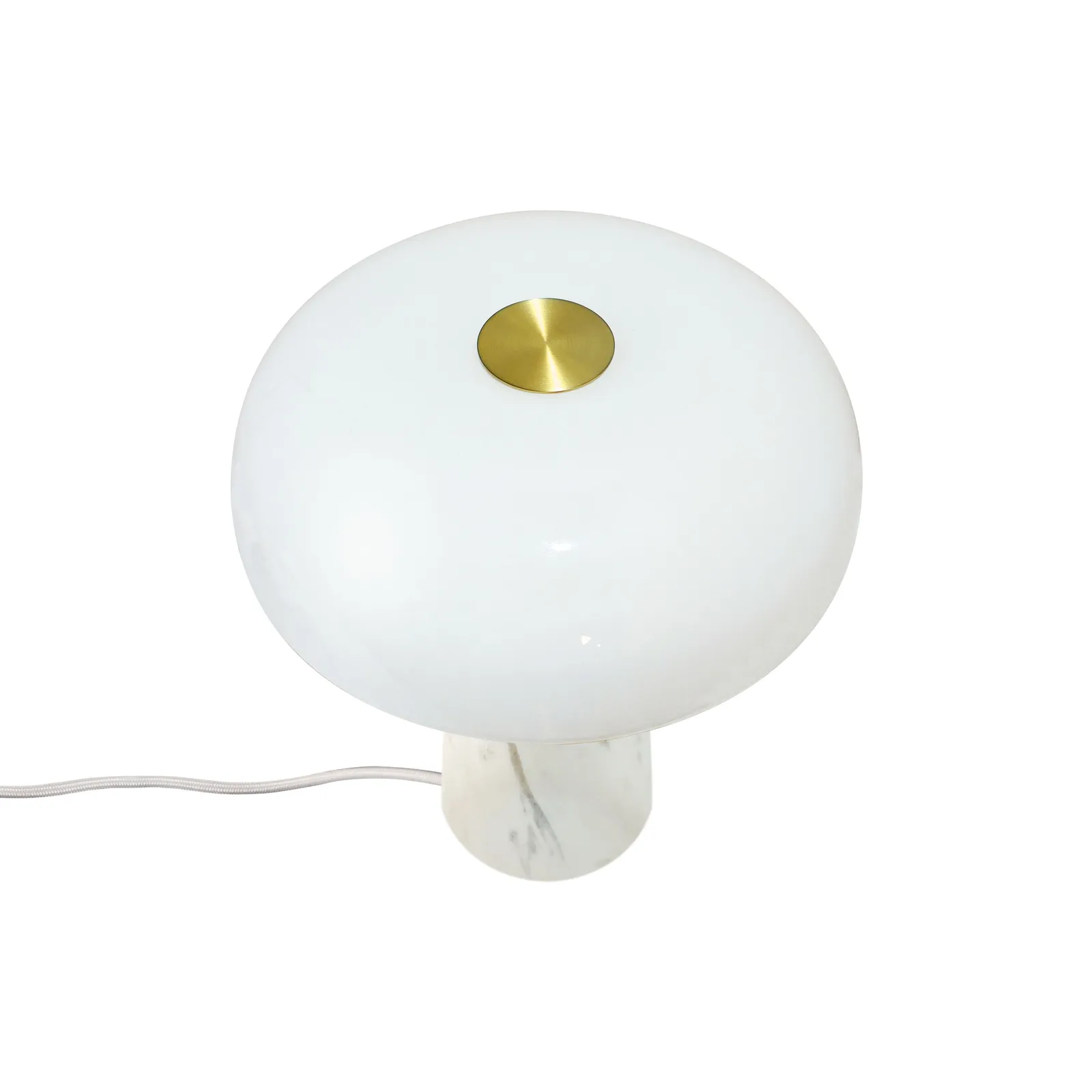 Nordlux Glossy Table Lamp White Marble Livingroom E14 Switch 3
