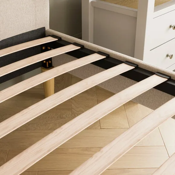 Emberly Chenille Bed Frame 4