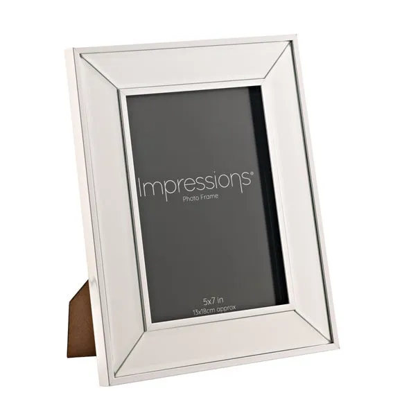 Impressions Mirror Border Bevelled Photo Frame 1