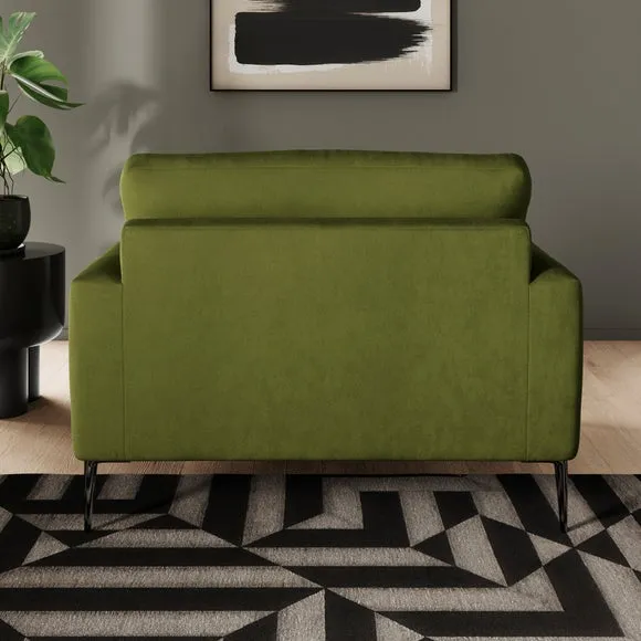 Lawson Matte Plush Velvet Snuggle Chair 3