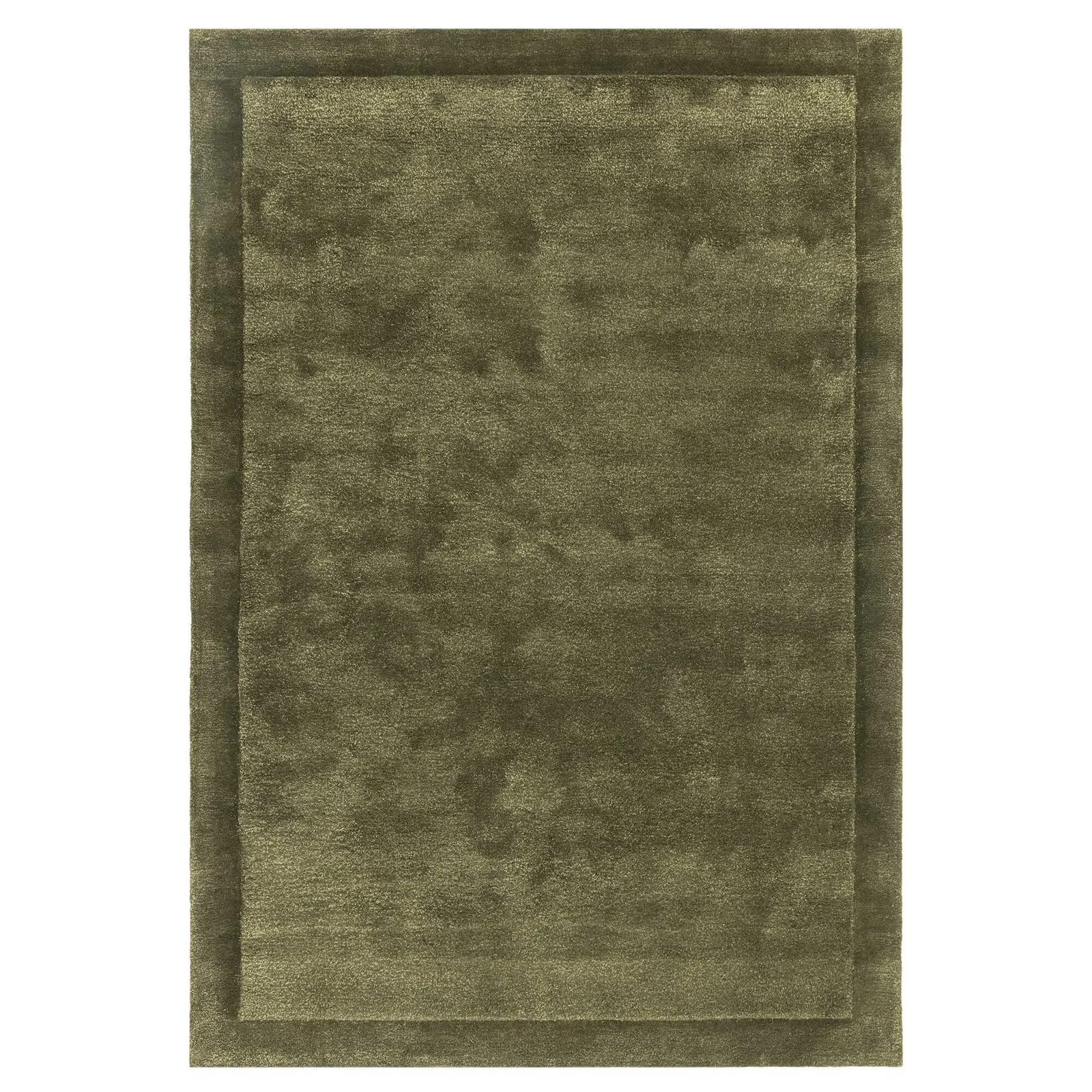 Aurelis Olive 120x170cm Rug, Square, Green Wool Blend | Barker & Stonehouse
