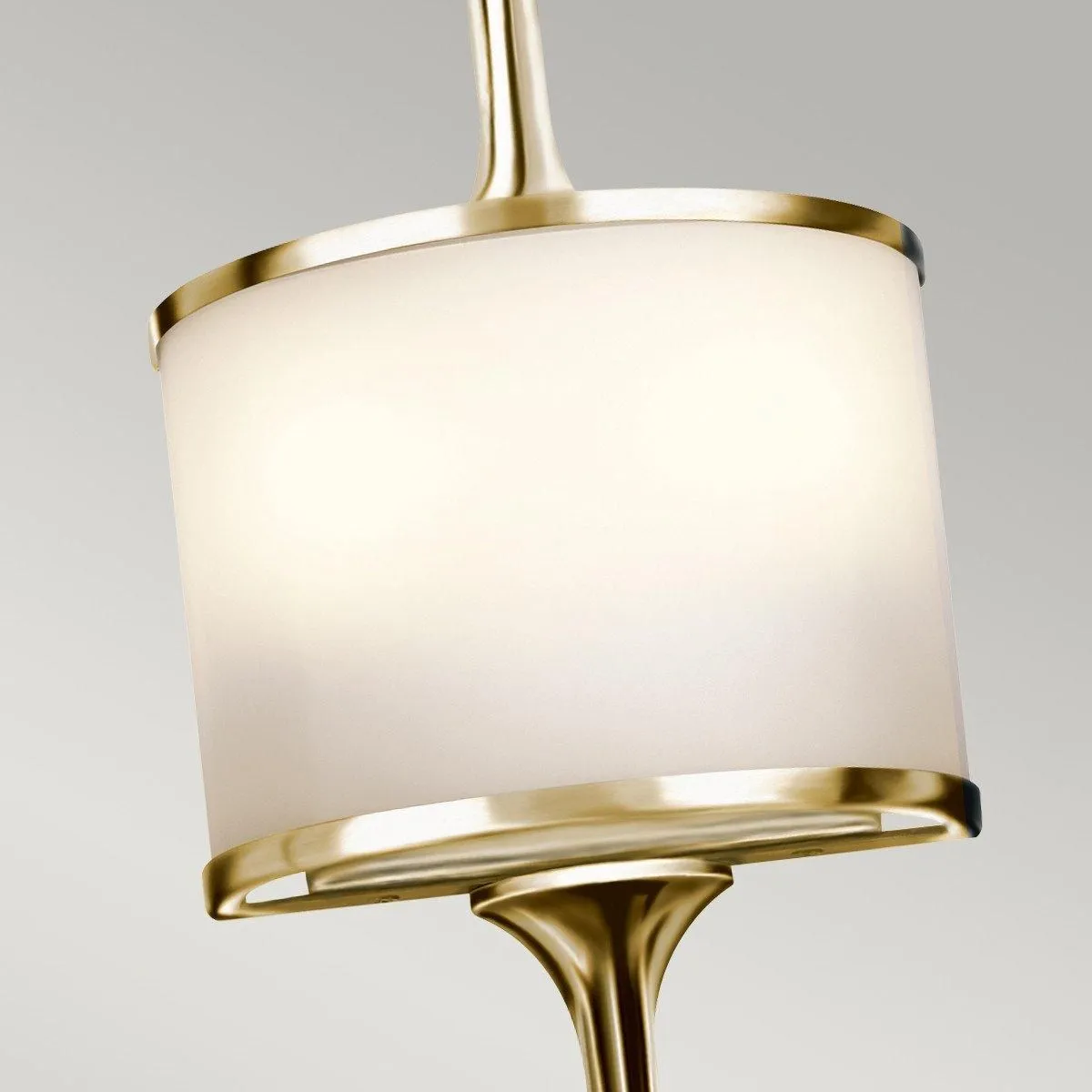 Netlighting Mona 2 Light Bathroom Wall Light Polished Brass IP44 G9 in Yellow 2