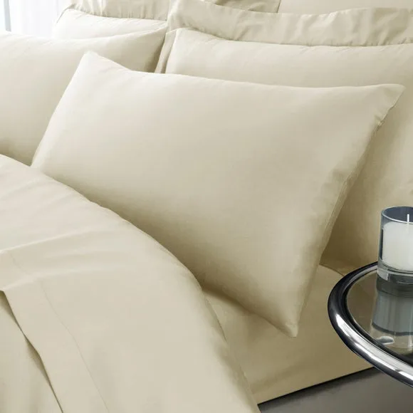 Hotel 230 Thread Count 100% Cotton Sateen Standard Pillowcase Pair