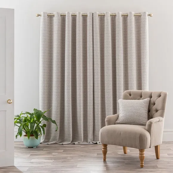 Churchgate Woodhouse Boucle Eyelet Curtains (Blackout Available) 5